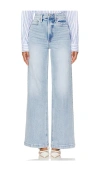 Pistola Lana Raw Hem Ankle Wide Leg Jeans In Chalet Vintage