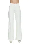 Pistola Lana High Rise Ultra Wide Leg Denim Pants In Ecru In White