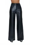 Pistola Lana Wide Leg Trouser In Black In Black
