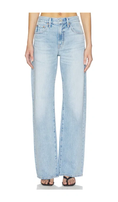Pistola Larsen Relaxed Flare Jeans In Blue