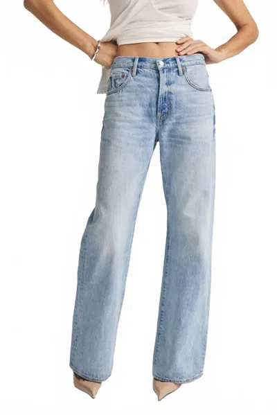 Pistola Larsen Relaxed Flare Jeans In Mellow In Animal Print