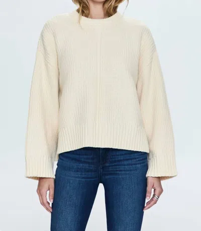 Pistola Leigh Cotton Blend Sweater In Ivory