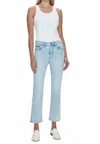 Pistola Lennon High Rise Crop Bootcut Jean In Collective In Blue