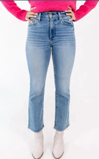 Pistola Lennon Cropped Jeans In Derby In Blue