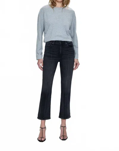 Pistola Lennon High Rise Bootcut Cropped In Washed Black