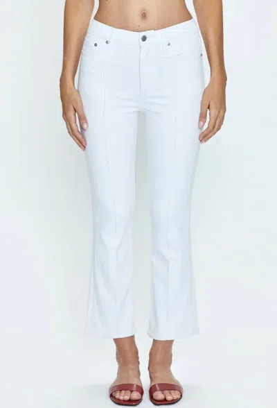 Pistola Lennon High Rise Bootcut Cropped Jeans In White