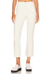 Pistola Lennon High Rise Crop Boot Cut Jeans In Sand Stone In White