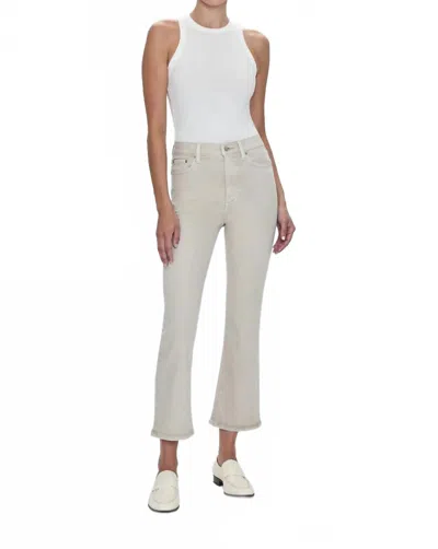 Pistola Lennon High Rise Crop Boot Cut Jeans In Stone In Gray