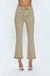 Pistola Lennon Raw Hem High Waist Crop Bootcut Jeans In Grey
