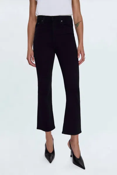 Pistola Lennon High Rise Crop Boot Jean In Noir In White