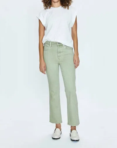 Pistola Lennon High Rise Crop Boot Jean In Sage Snow