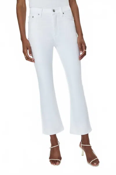 Pistola Lennon High Rise Crop Boot Jean In Vivid White