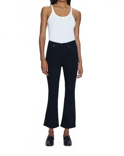 Pistola Lennon High Rise Crop Boot Jeans In Black In Animal Print