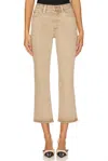 Pistola Lennon High Rise Crop Boot Jeans In Mink Snow In Brown