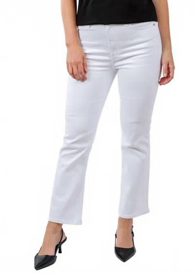 Pistola Lennon High Rise Crop Boot Jeans In Vivid White In Multi