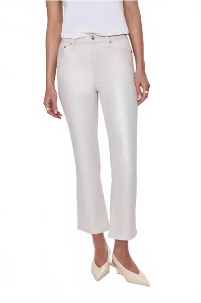Pistola Lennon High Rise Crop Boot Pant In Ivory Luster In Multi