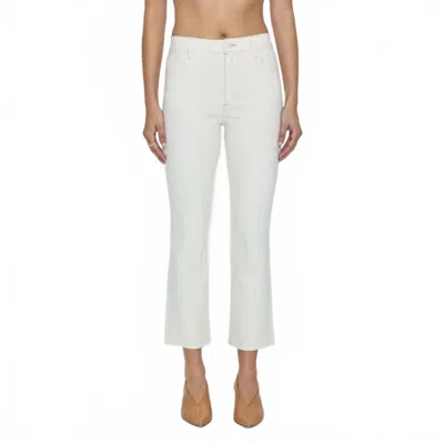 Pistola Lennon High Rise Crop Bootcut Jeans In Sandstone In White