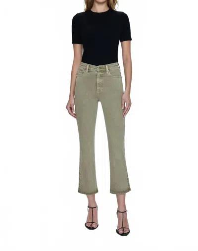 Pistola Lennon High Rise Crop Bootcut Jean In Green Willow In Multi
