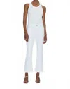 Pistola Lennon High Rise Cropped Boot In Blank Slate In White