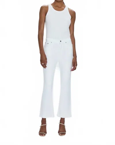 PISTOLA LENNON HIGH RISE CROP BOOTCUT JEAN IN VIVID WHITE