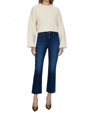 Pistola Lennon High Rise Crop Bootcut Jean In Zuma In White