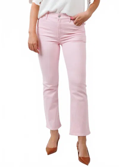 Pistola Lennon High Rise Crop Bootcut Jeans In Blush In Pink
