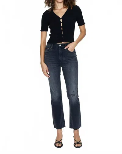 Pistola Lennon High Rise Crop Bootcut Jeans In Citadel Vintage In Blue