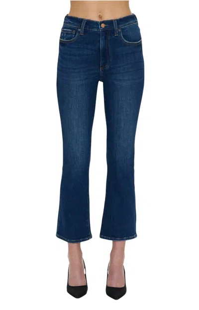 Pistola Lennon High Rise Crop Bootcut Jeans In Rosslyn In Black