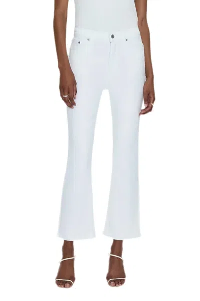 PISTOLA LENNON HIGH RISE CROP BOOTCUT JEANS IN VIVID WHITE