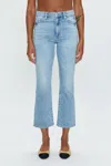 Pistola Lennon High Rise Crop Denim Jeans In Sea Air In Multi