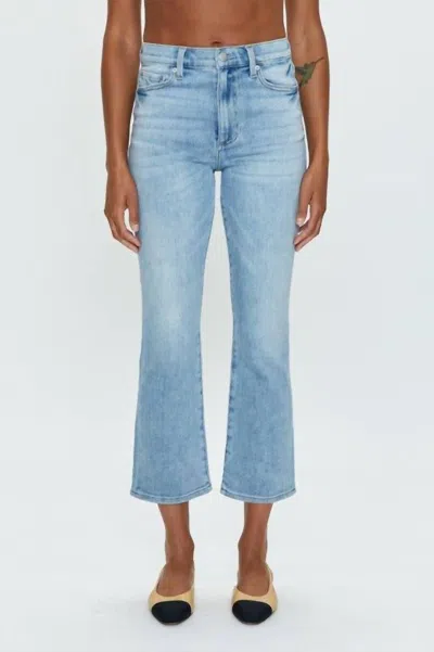 Pistola Lennon High Rise Crop Denim Jeans In Sea Air In Multi