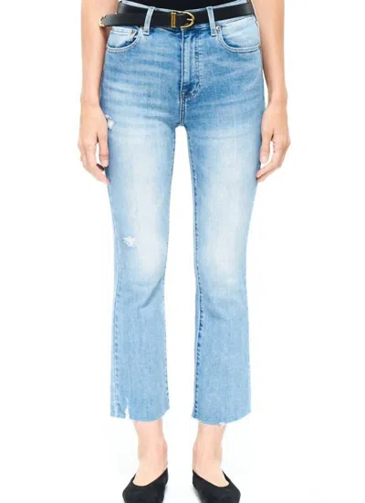 Pistola Lennon High Rise Crop Flare Jeans In Zuma In Blue