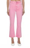 Pistola Lennon High Rise Crop Jeans In Pink In Pink