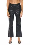 Pistola Lennon High-rise Cropped Boot Cut Jean In Slate Black In Black