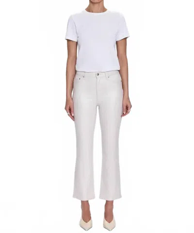 Pistola Lennon High Rise Cropped Bootcut Jean In Ivory Luster In White