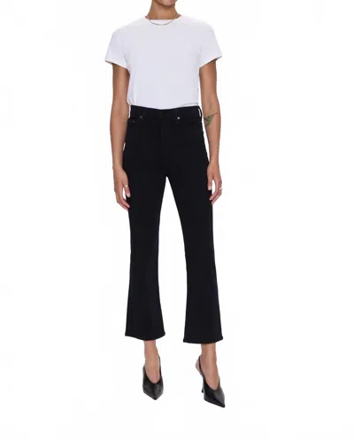 Pistola Lennon High Rise Cropped Bootcut Jeans In Black Noir