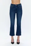 Pistola Lennon High Rise Boot Crop Jeans In Rosslyn In Blue
