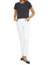 Pistola Lennon High Waist Ankle Bootcut Jeans In Vivid White In Blue