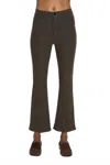 Pistola Lennon High Rise Bootcut Jean In Coated Palms In Brown