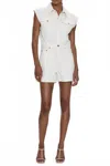 Pistola Lennox Denim Romper In Ecru In White