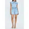 Pistola Lennox Denim Romper In Mid-summer In Mid-summer