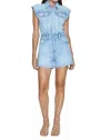 Pistola Lennox Denim Romper In Mid-summer In Multi