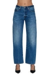 Pistola Lexi Distressed Ankle Wide Leg Jeans In Transcend
