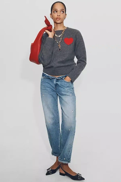 Pistola Lexi High-rise Tapered Barrel Leg Jeans In Blue