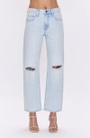 Pistola Lexi High Rise Straight Jeans In Solstice Distressed