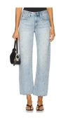 Pistola Lexi Mid Rise Bowed Straight Jeans In Burgundy