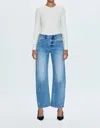 Pistola Jadyn Double Button Low Slung Palazzo Jeans In Celebration