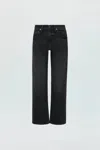 Pistola Lexi Mid-rise Bowed Straight Pant In Mercury In Beige