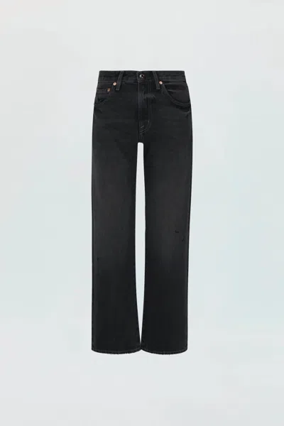 Pistola Lexi Mid-rise Bowed Straight Pant In Mercury In Beige