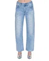 Pistola Lexi Mid Rise Straight Leg Jeans In Aries In Red